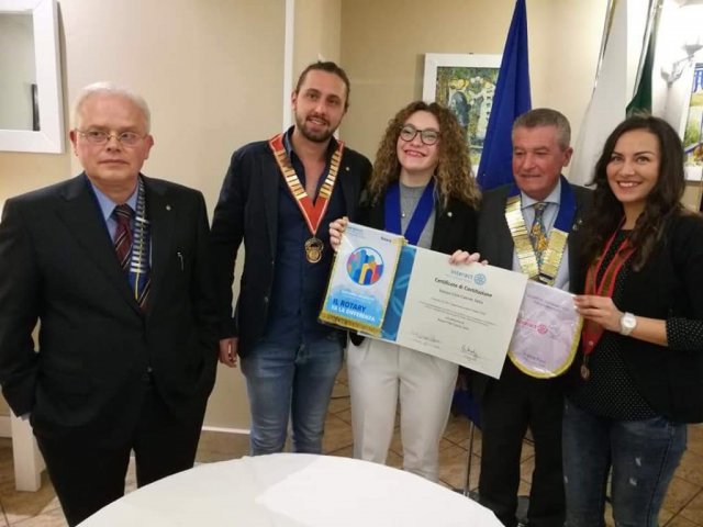 Celebrazione della Costituzione dell'Interact Club di Canosa